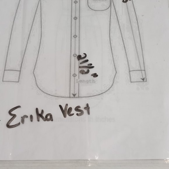 ERIKA Button Down Wool Blended Vest with Cotton Lining Womens Size Large - Picture 5 of 7